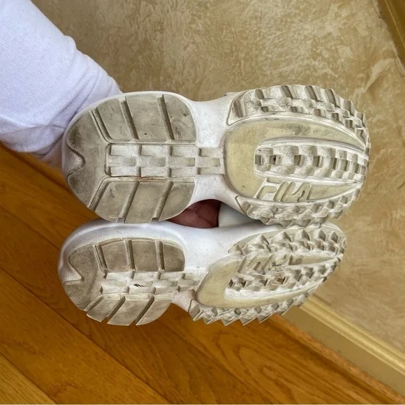 Fila Women's Disruptor Bold Slide Sandals Cushion Sole Red White Blue Sz 7 - Picture 7 of 10